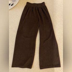 Brand: N/A , fits S-M (waist band stretches), brown corduroy pants